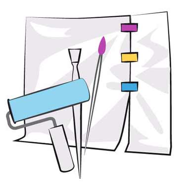 pince d'attache de bache de protection pour travaux de peinture