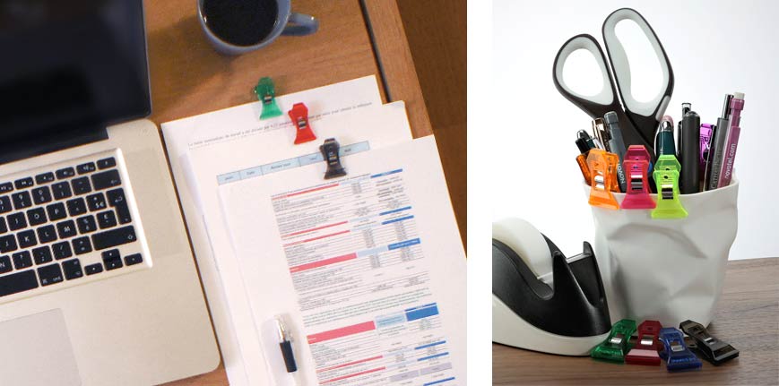 pince pour attacher et classer les papiers