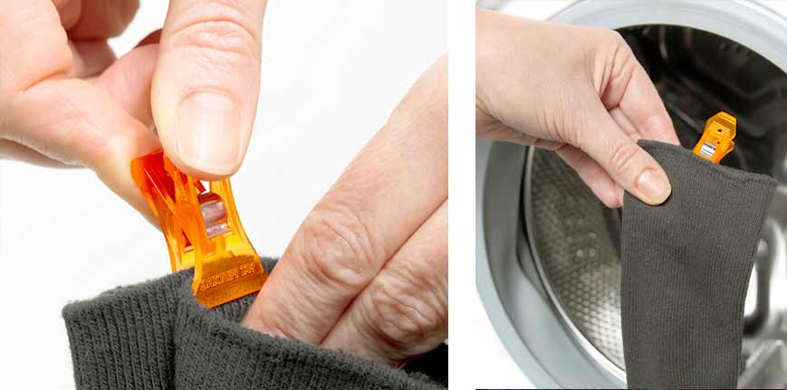pince à chaussettes pour le passage en machine à laver et seche linge